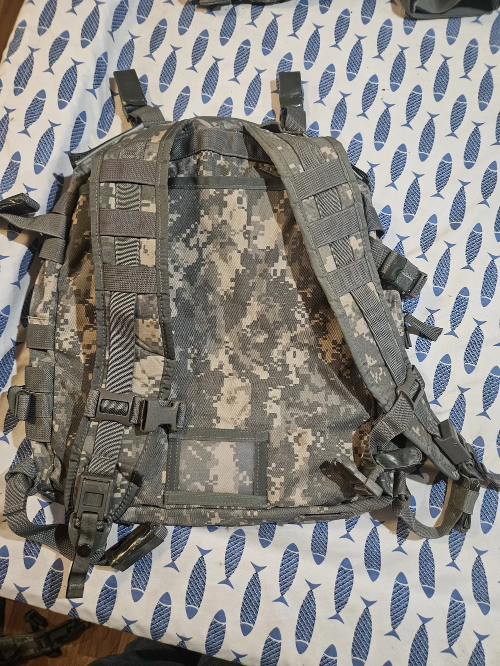 U.S. Army Digital Camo Tactical Backpack - Olive Green, Tan, Gray